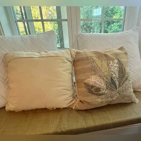 Autumn Leaf Fall Decor Throw Pillows - Set of 2 - Picture 3 of 7